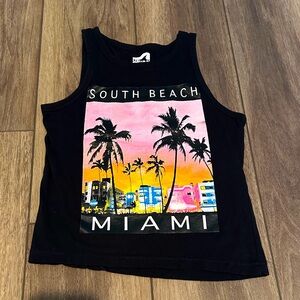 Black South Beach Miami Tank Top